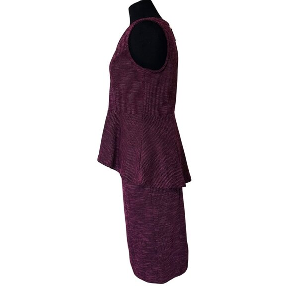 ELLE 2-pc. Sleeveless Blouse Midi Pencil Skirt Set Check Pattern Women's Size M - Picture 6 of 16